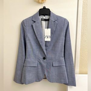 ZARA Heathered Elegant Tailored Blazer / Suit Jacket